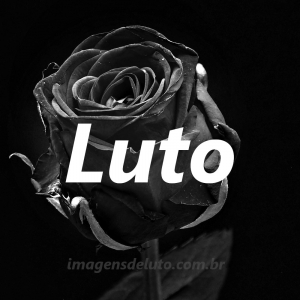 Imagem de Luto com Rosa Preta e a palavra Luto – 1 300x300