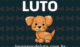 Imagem de Imagem de Luto Cachorrinho amado com fundo de ossinhos mosaico