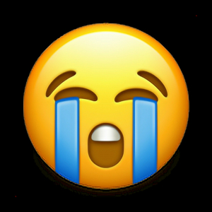 Imagem de Emoji Chorando – Luto para Perfil 300x300